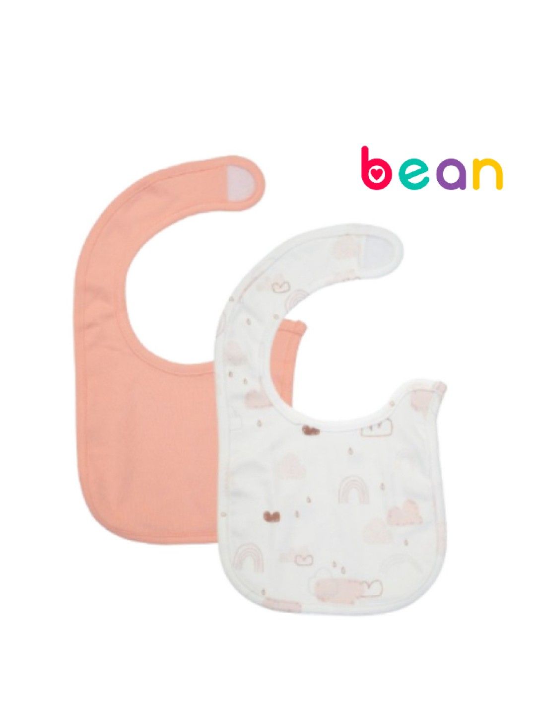 bean fashion 2 pcs Newborn Baby Bib Bundle Cloud (Cloud- Image 1)