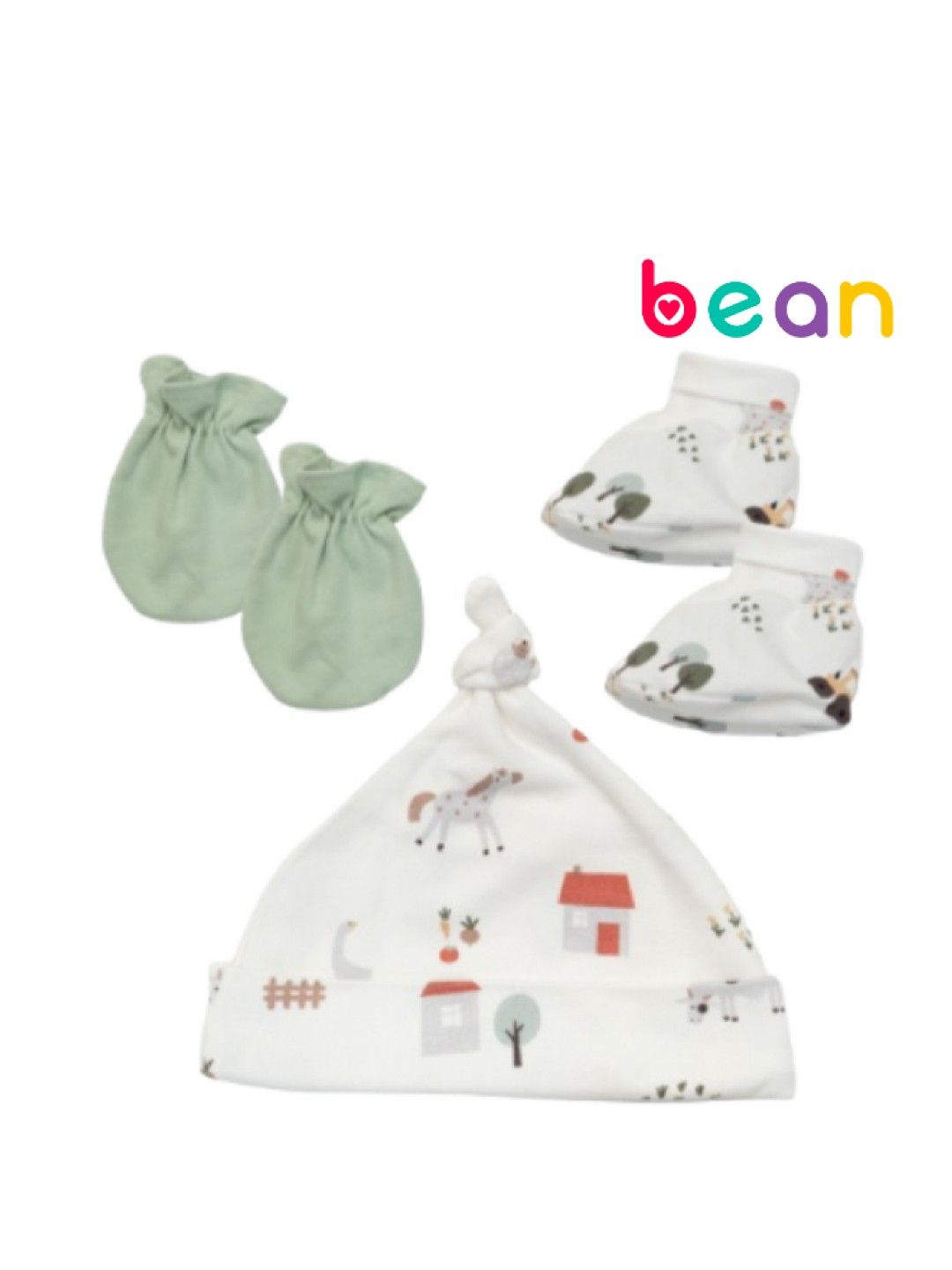 bean fashion 3 pcs Newborn Baby Accessories Bundle Farm (Farm- Image 1)