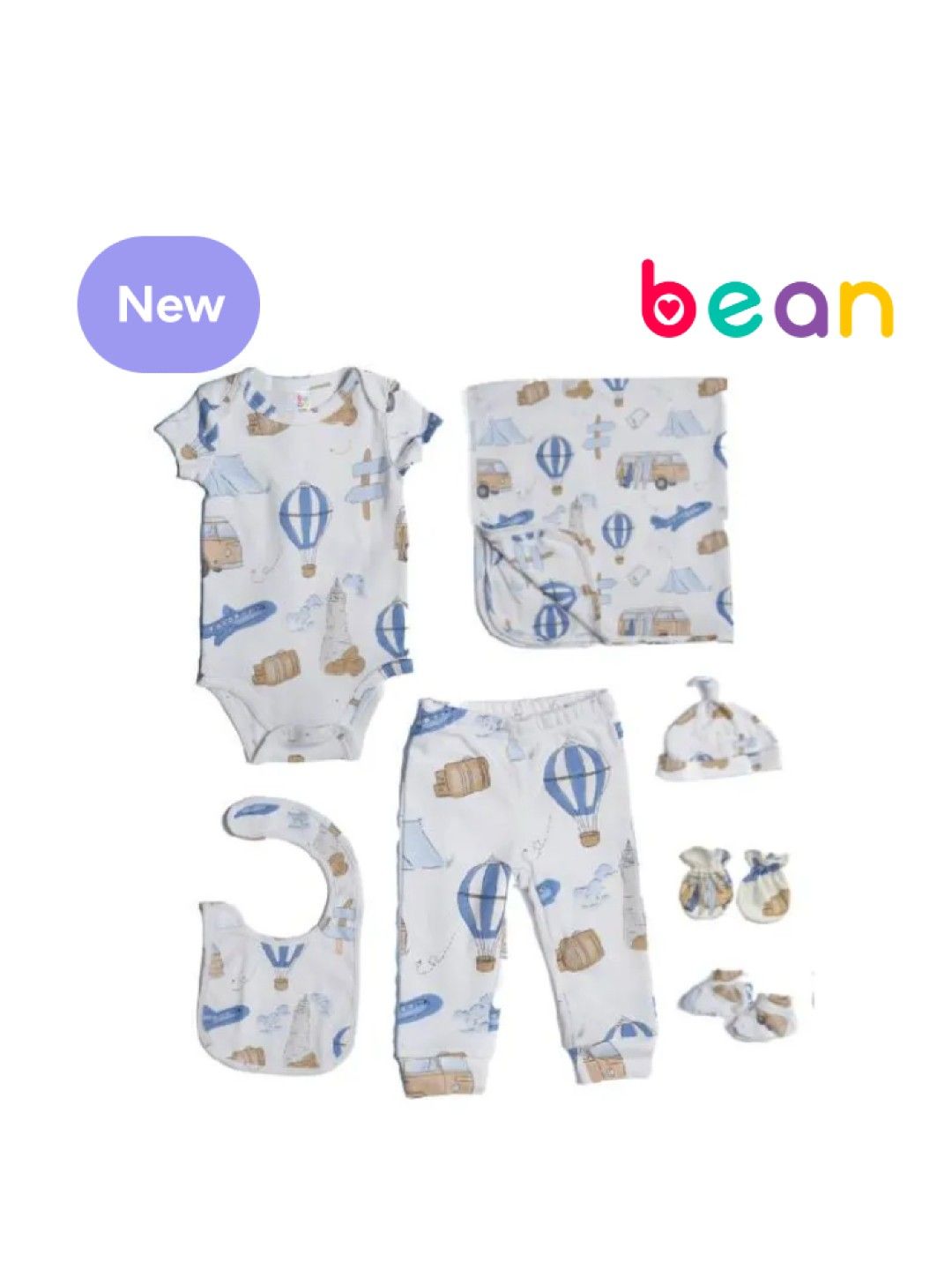 bean fashion Baby Wear Gift Set 7 pcs Ride (Ride- Image 1)