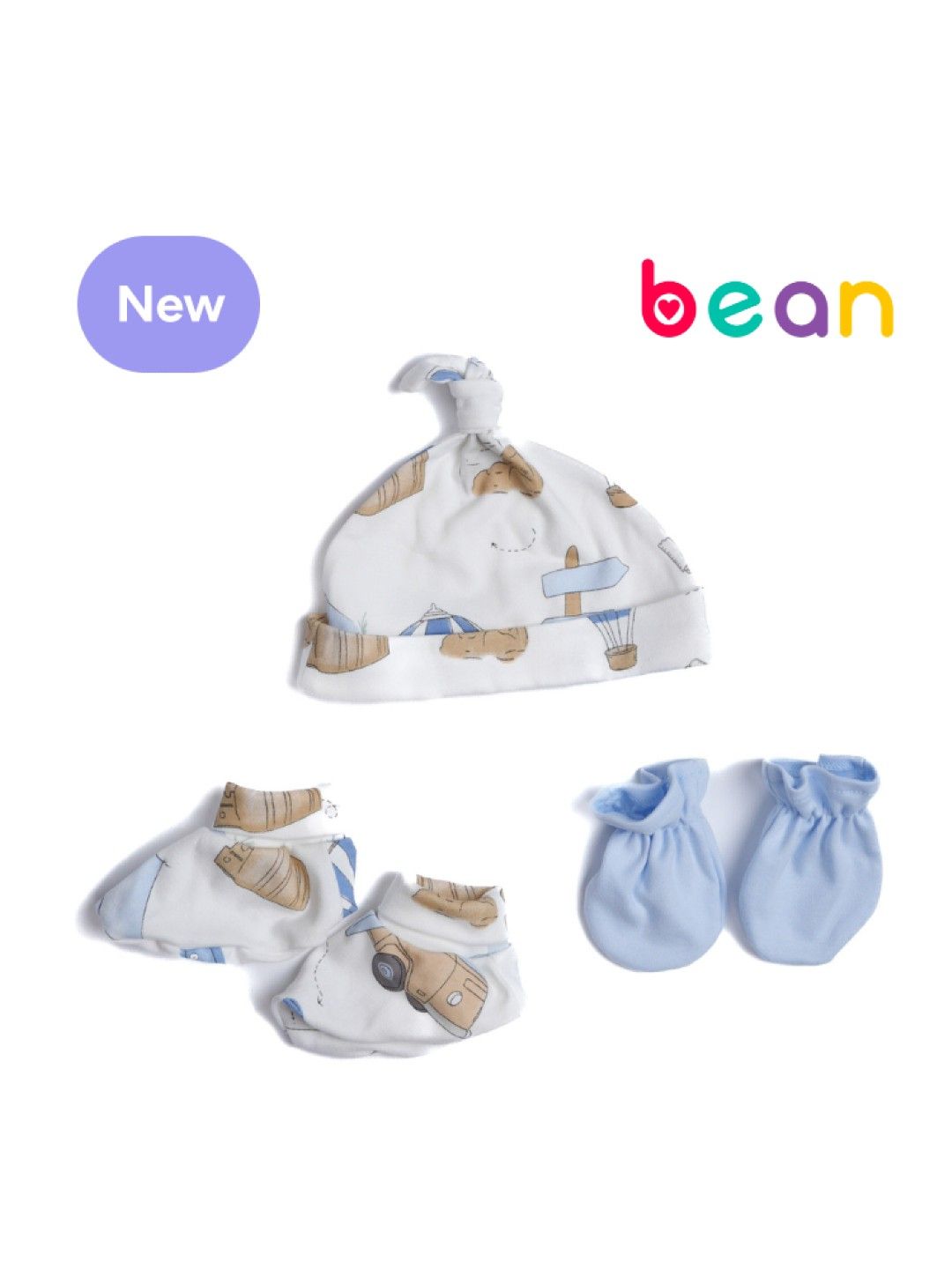 bean fashion 3 pcs Newborn Baby Accessories Bundle Ride (Ride- Image 1)