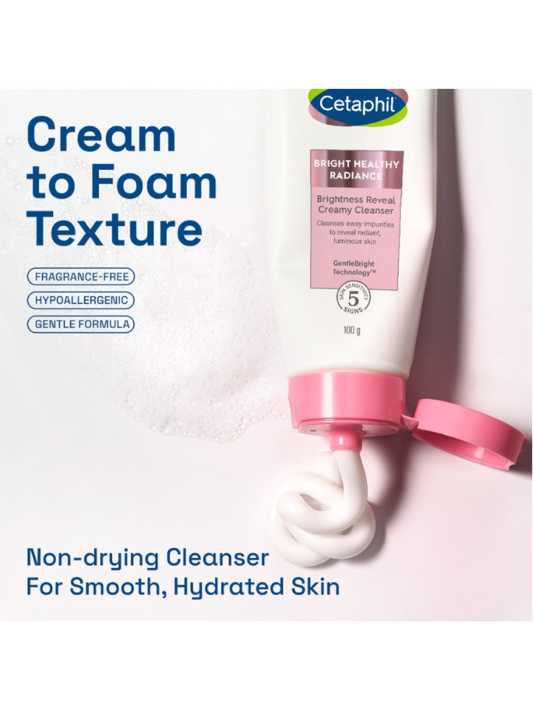 Cetaphil Brightness Reveal Creamy Cleanser (100g) (No Color- Image 2)