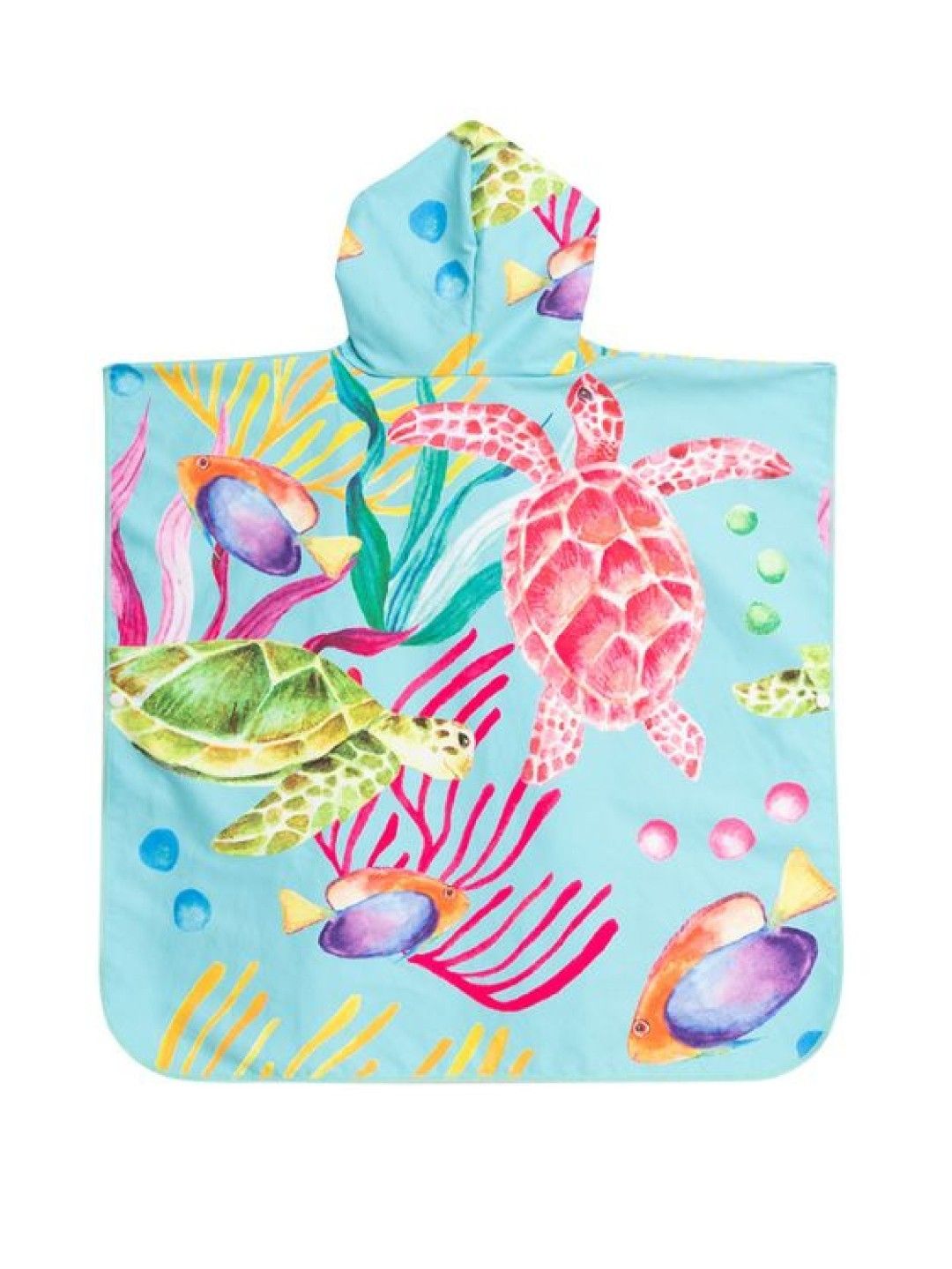 bean Anina Rubio Turtle Print Beach Poncho (No Color- Image 3)