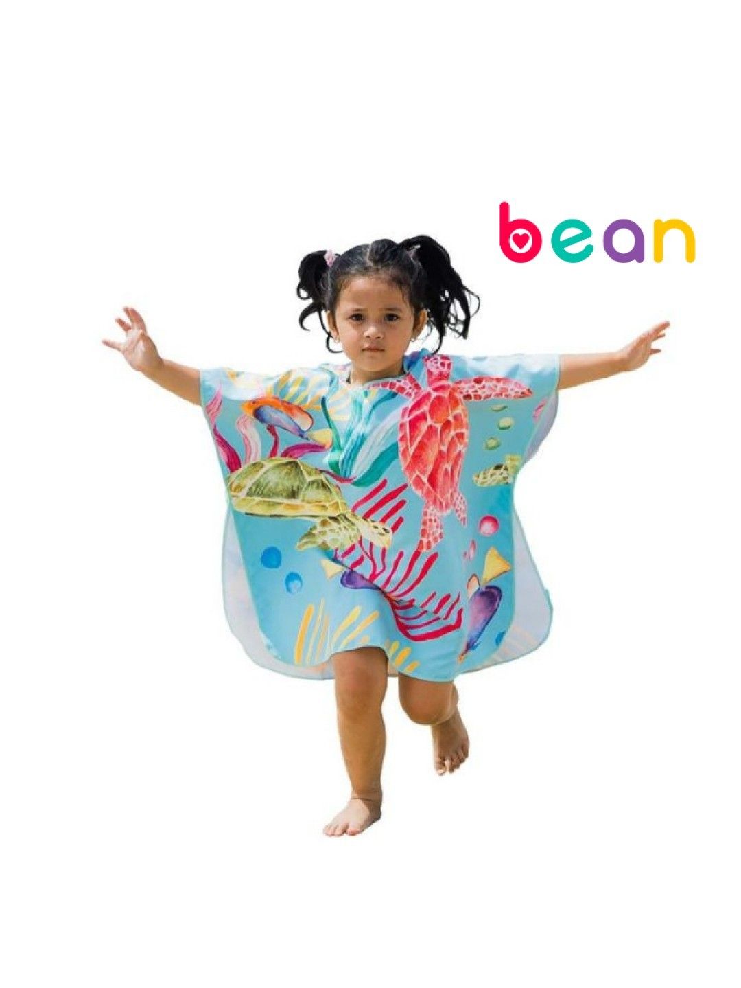 bean Anina Rubio Turtle Print Beach Poncho