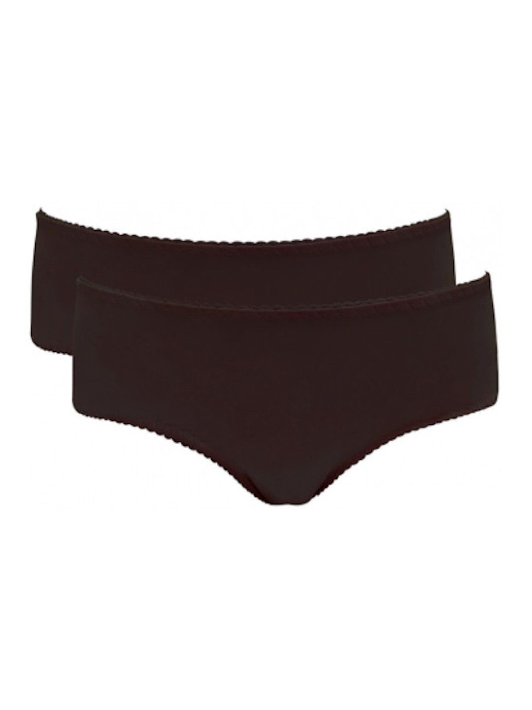 Mamaway (CLEARANCE) Antibacterial and Odorless Maternity Midi Briefs (Pack of 2) - Choco (No Color- Image 1)