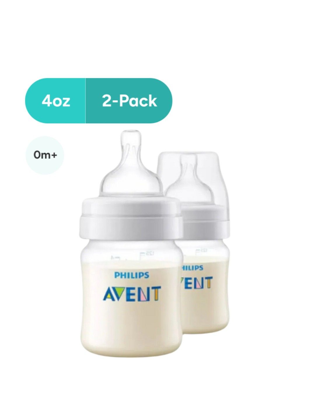 Avent Anti-colic Baby Bottle 2-pack (4oz)