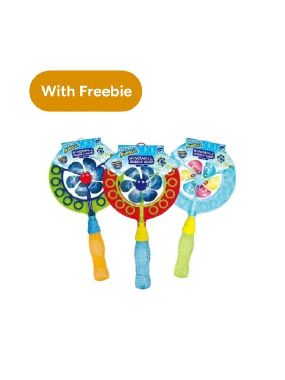 Wanna Bubbles Windmill Fan Bubble Wand Toy (Random)