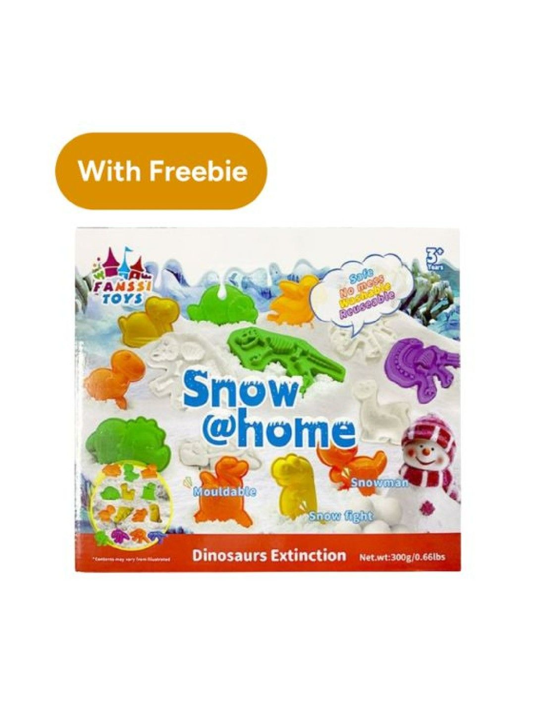 Motion Sand Dinosaurs Extinction Snow Playset (Snow at Home) (No Color- Image 1)