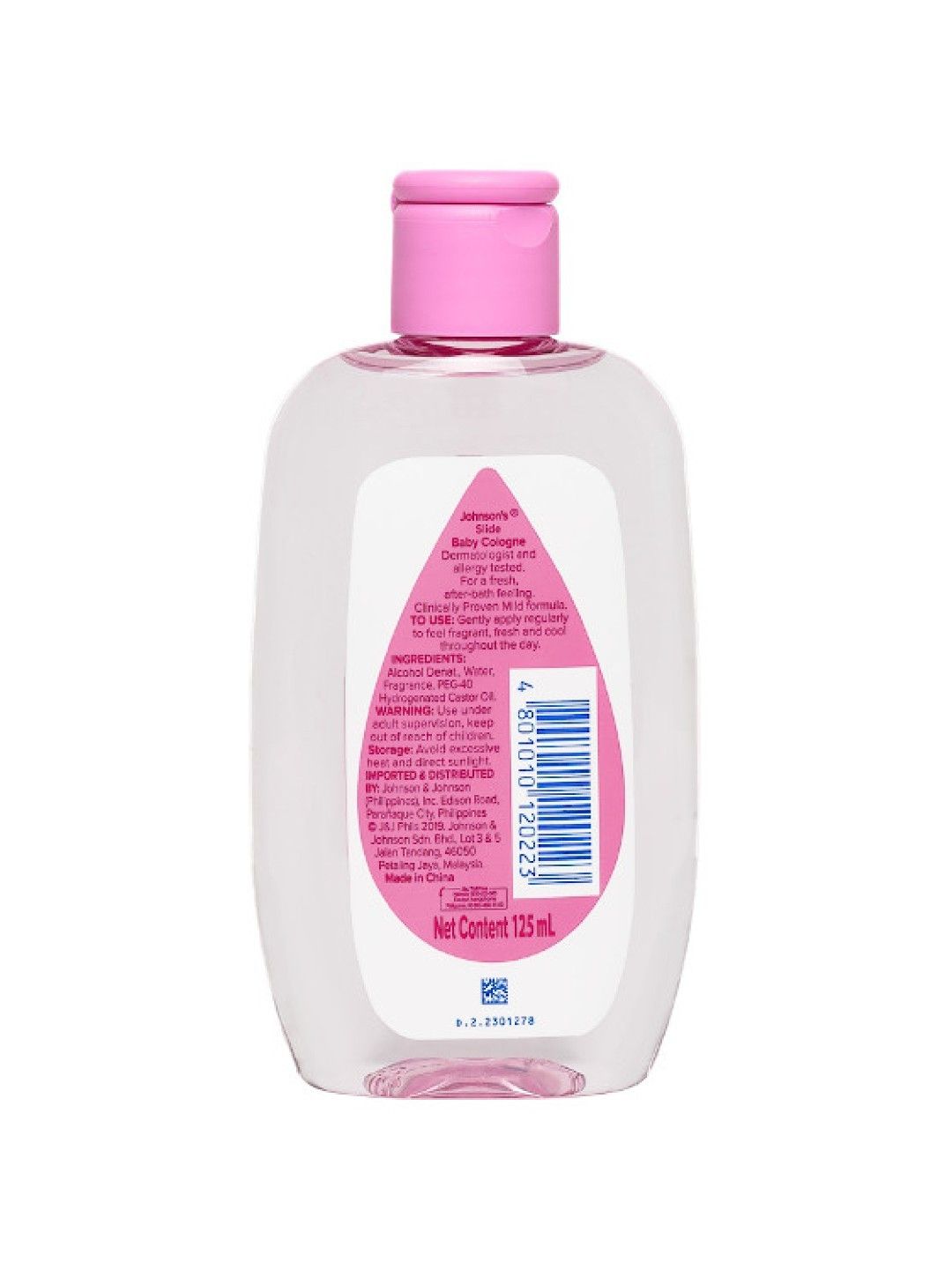 Johnson's Baby Cologne Slide (125ml) [Expiry: 10/16/24] (No Color- Image 2)