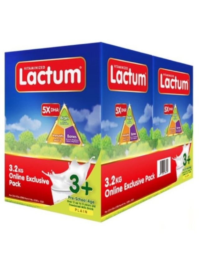 Lactum 3+ Lactum 3+ Plain Powdered Milk Drink 3.2kg [Expiry 7/13/2024