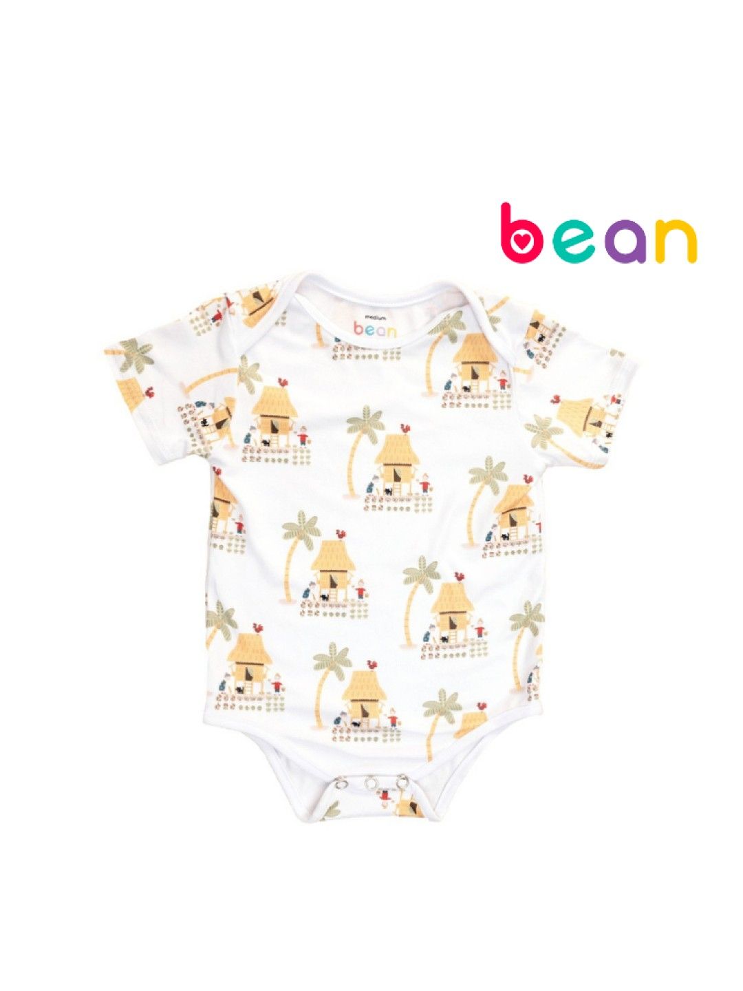 bean fashion Bahay Kubo Play Onesie by Robert Alejandro (No Color- Image 1)