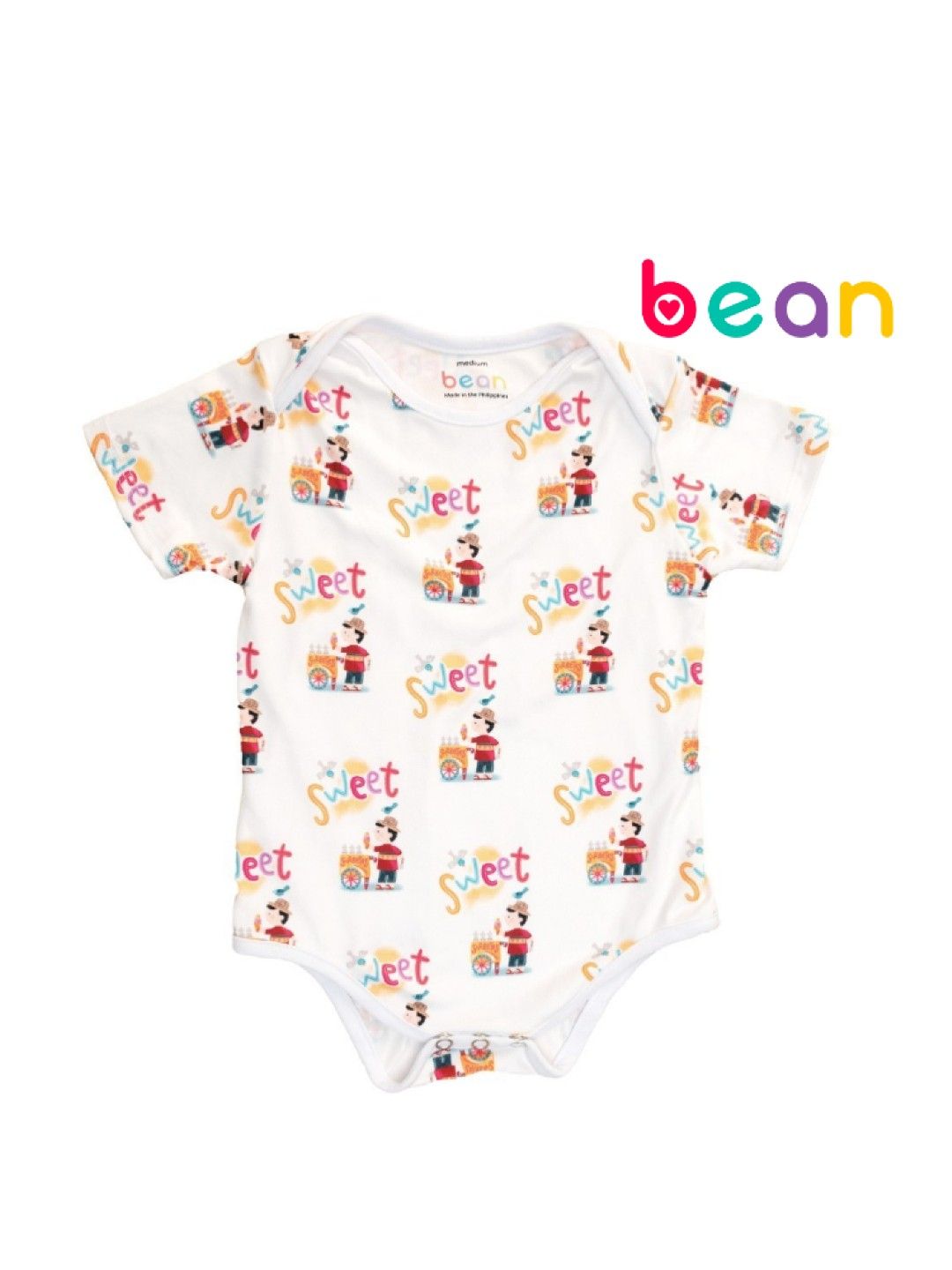 bean fashion Sorbetes Play Onesie by Robert Alejandro (No Color- Image 1)