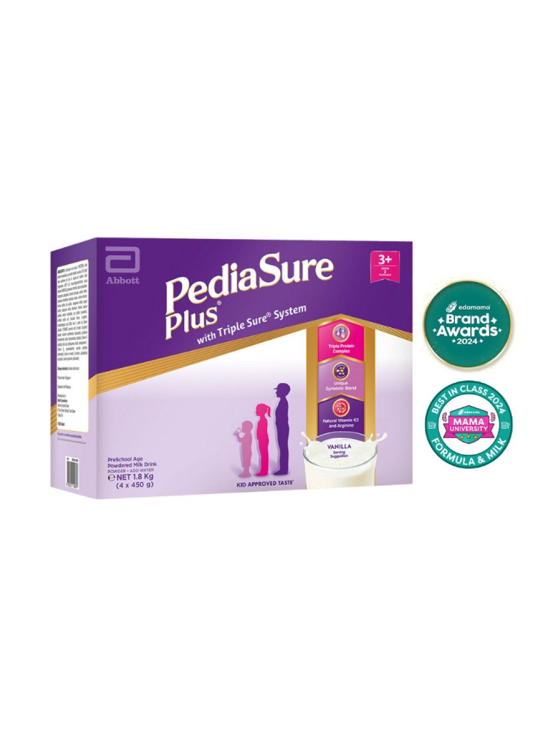 Pediasure Plus Pediasure Plus Vanilla For Kids Above 3 Years Old (1.8kg) (No Color- Image 1)