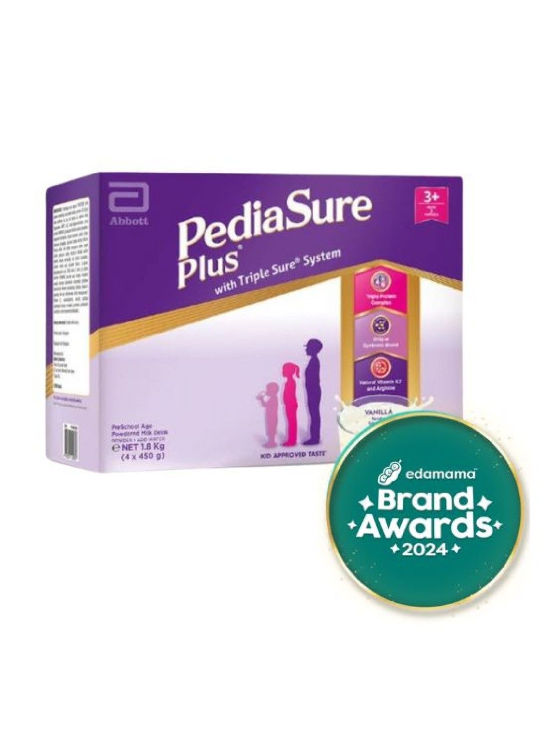 Pediasure Plus Powdered Milk Drink Vanilla For Kids Above 3 Years (1.8kg) [Expiry: 6/4/2024]