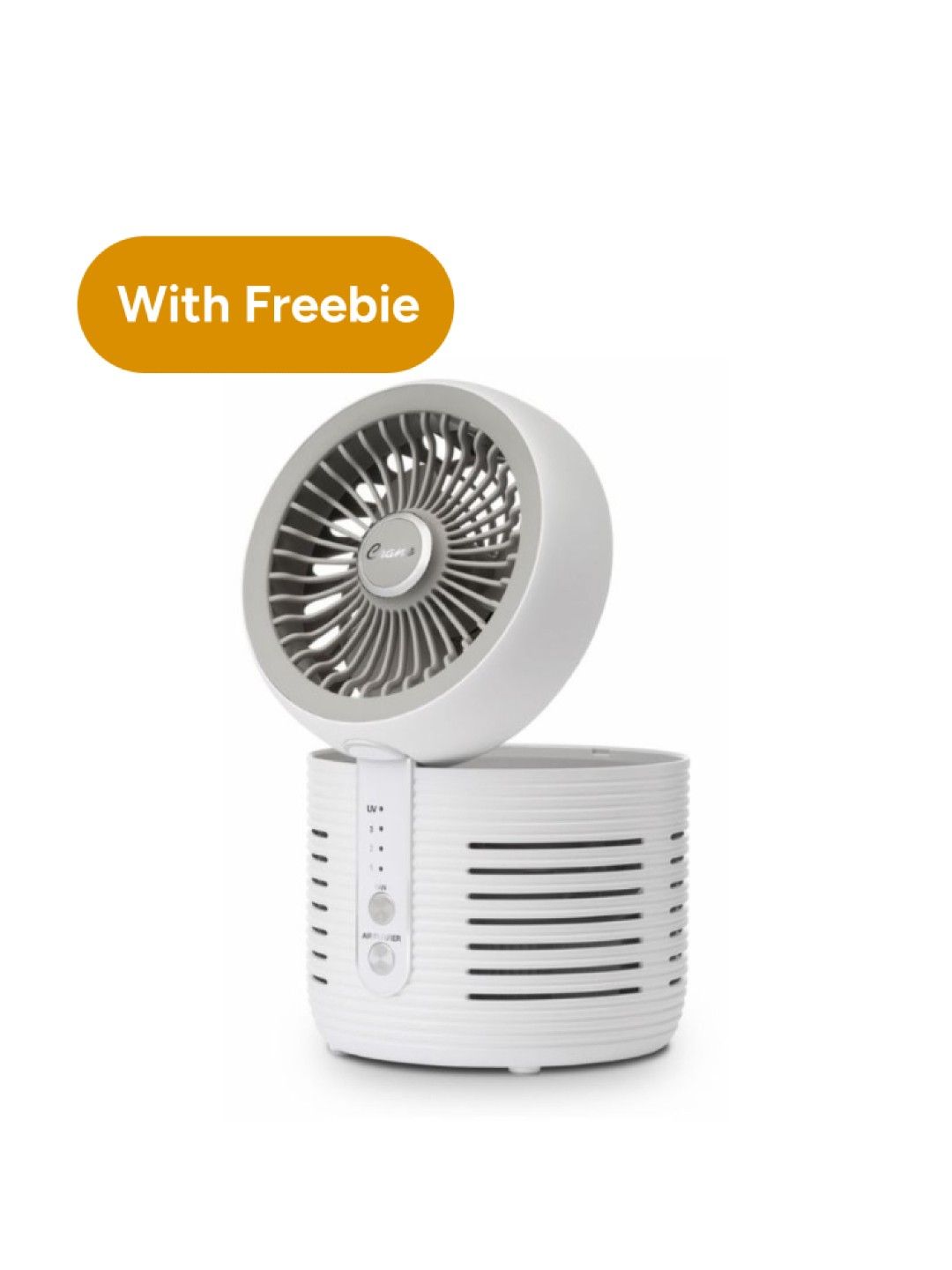 Crane 3-in-1 True Hepa H13 Desktop Air Purifier + Fan with UV W/ FREEBIE