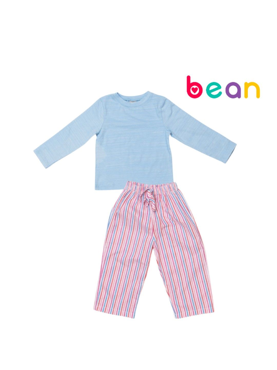 bean fashion Striped Sleep Pajama Set for Boys (No Color- Image 1)