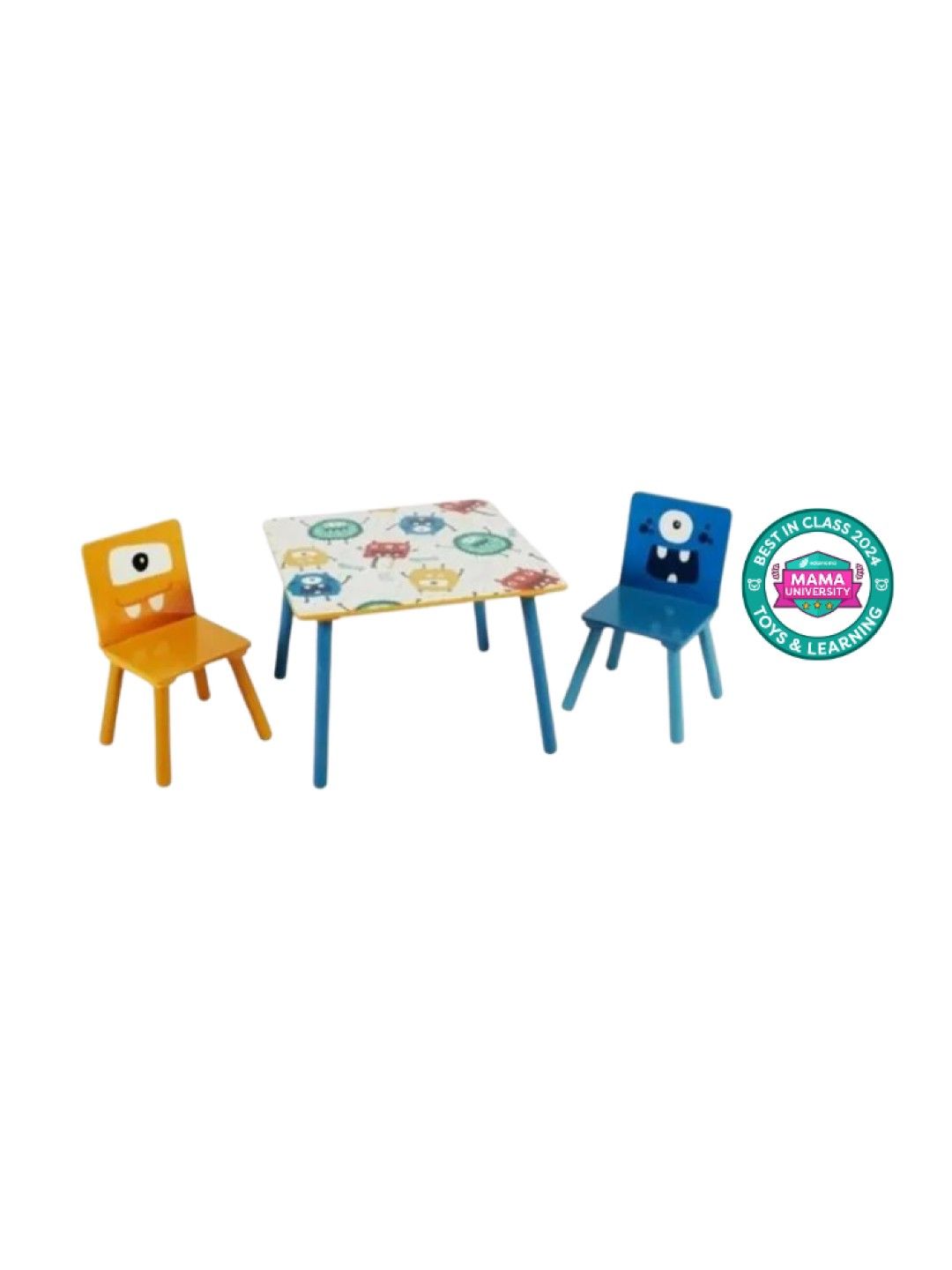 Harper & Chase Table and Chair Set (Blue Monster Design)