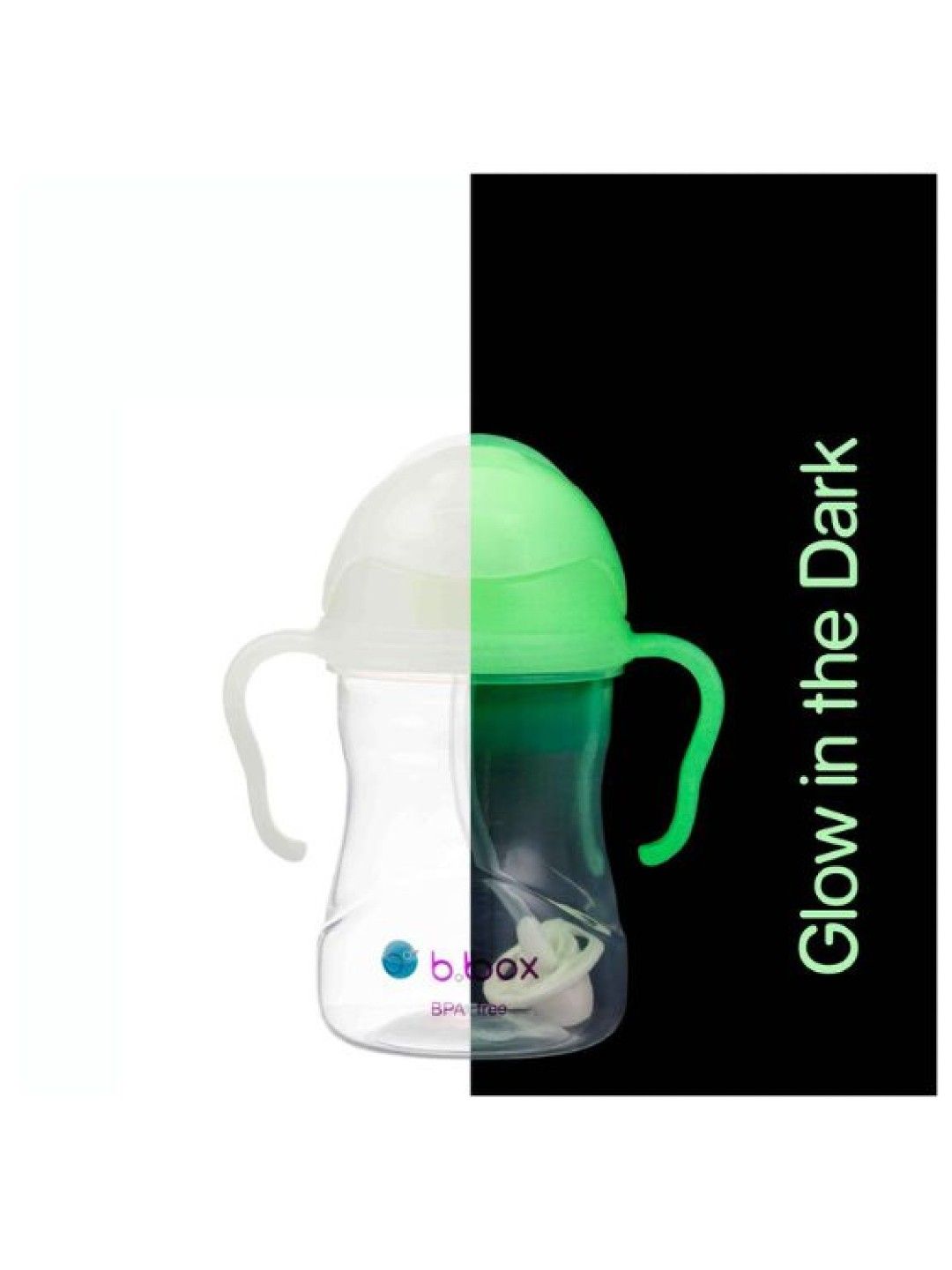 b.box Sippy Cup with Innovative Weighted Straw (Glow in the Dark- Image 1)