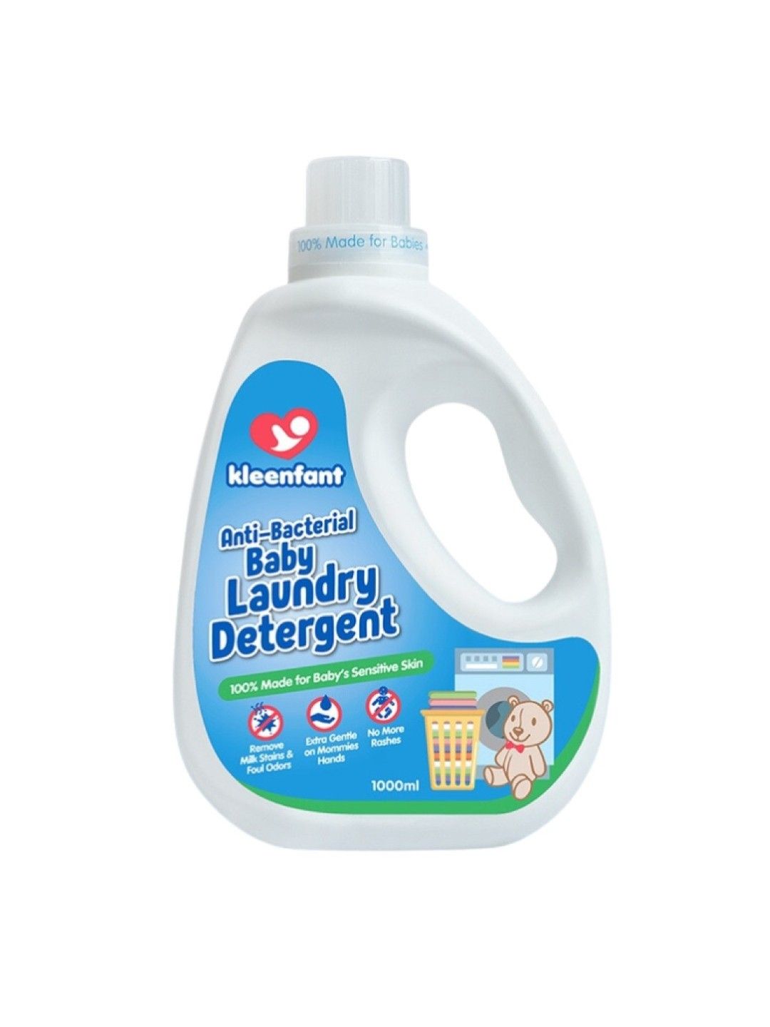 Kleenfant Antibacterial Baby Laundry Wash Liquid Detergent (1L)