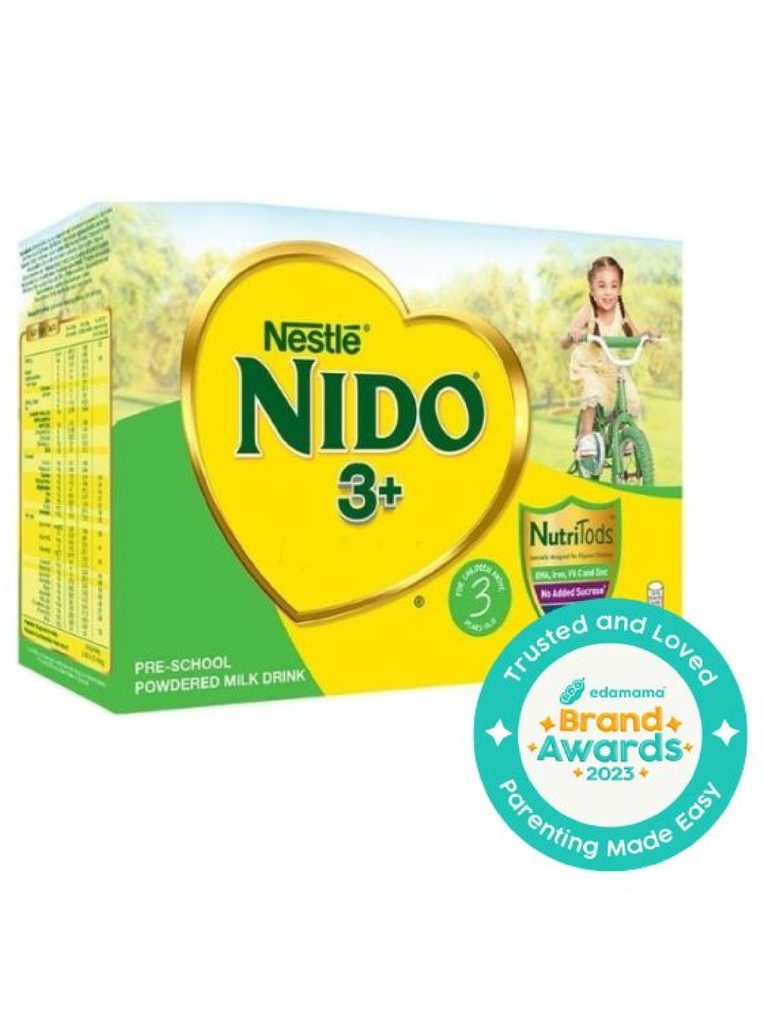 Nido 3+ Powdered Milk Drink For Pre-Schoolers Above 3 Years Old (2kg) [Expiry: Oct 2024] (No Color- Image 1)