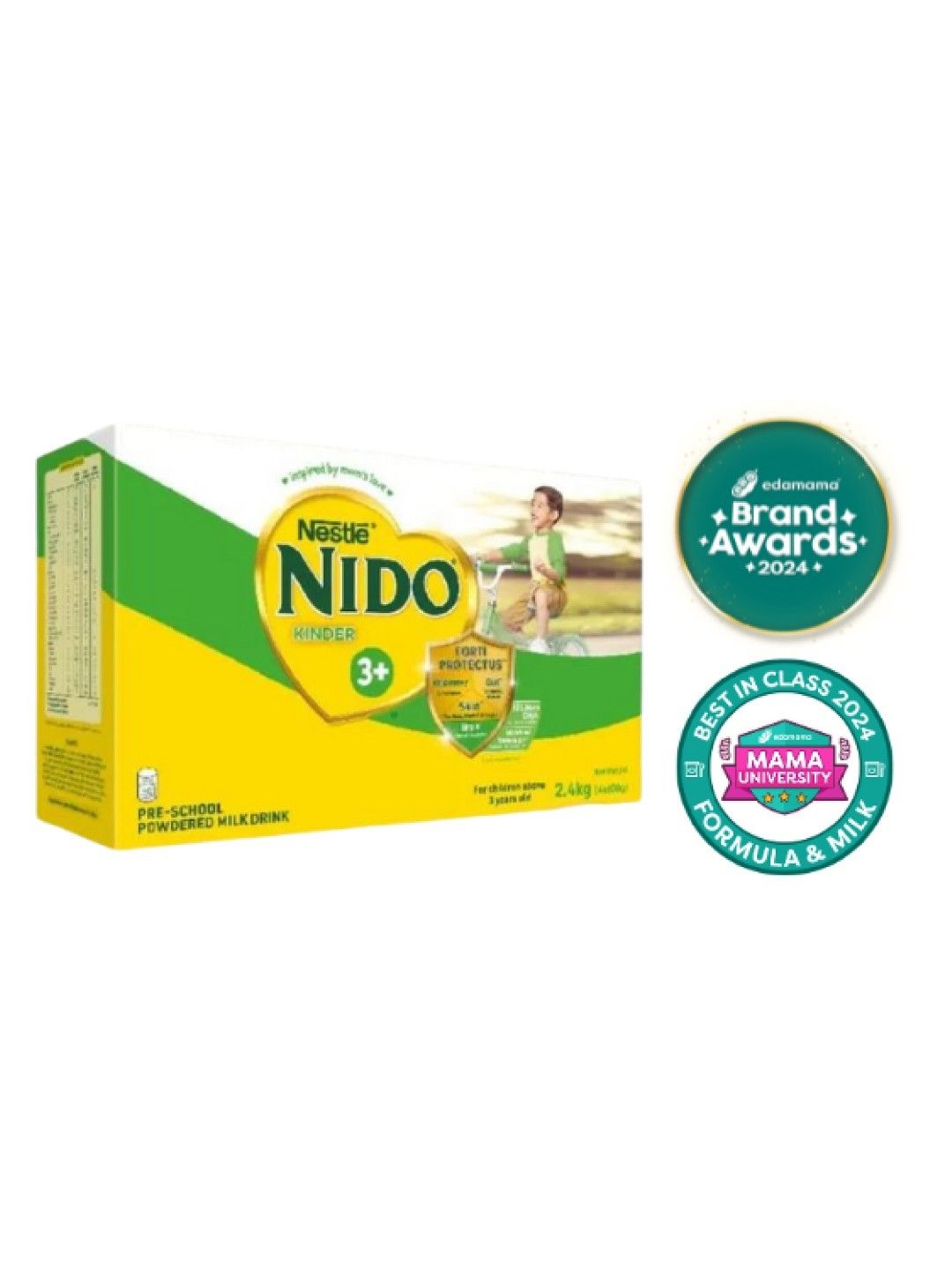 Nido 3+ Powdered Milk Drink For Pre-Schoolers Above 3 y.o. (2.4kg) [Expiry: Nov 2024]