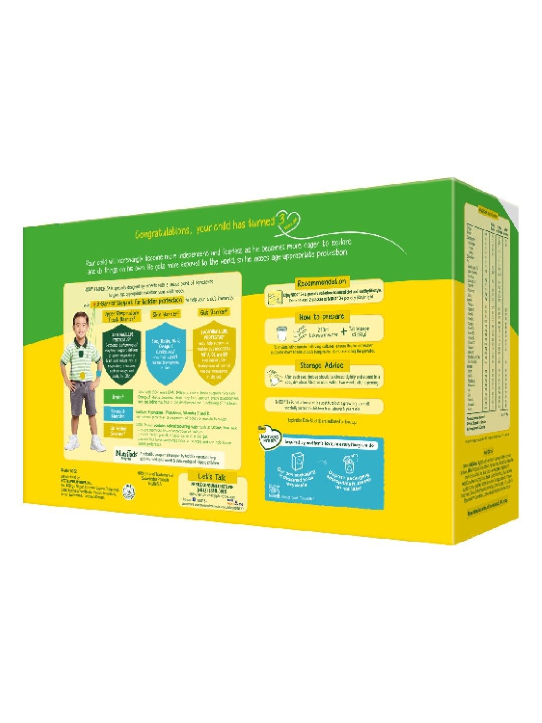 Nido 3+ Powdered Milk Drink For Pre-Schoolers Above 3 y.o. (2.4kg) [Expiry: Nov 2024] (No Color- Image 2)