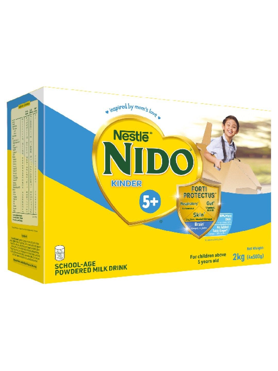 Nido 5+ Powdered Milk Drink For School Age Above 5 Yrs Old (2kg) [Expiry: Oct 2024]