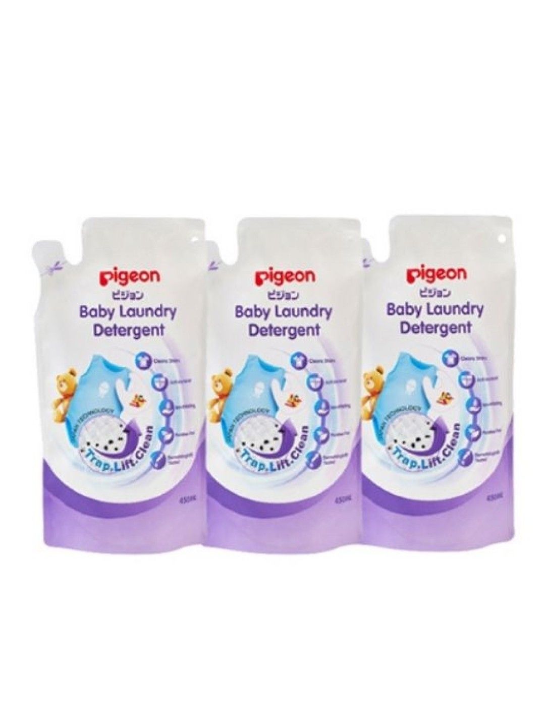 Pigeon Liquid Detergent Bundle 450ml (3pack) [Ex… edamama