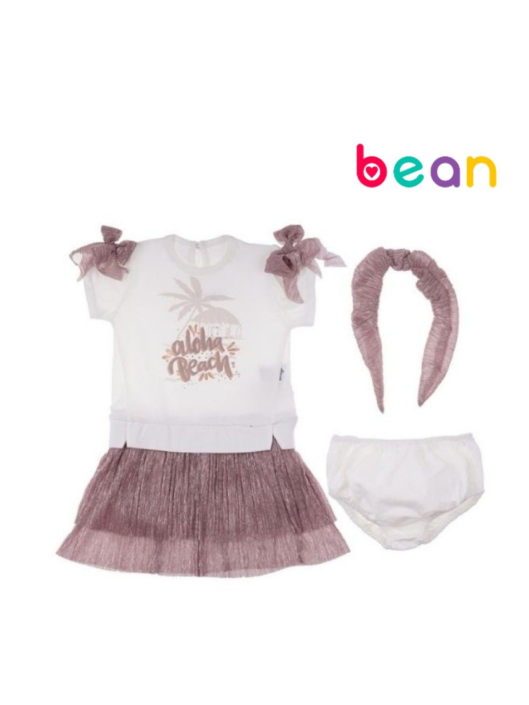 bean fashion Wogi Play Aloha 3-Piece Set Dress (No Color- Image 1)