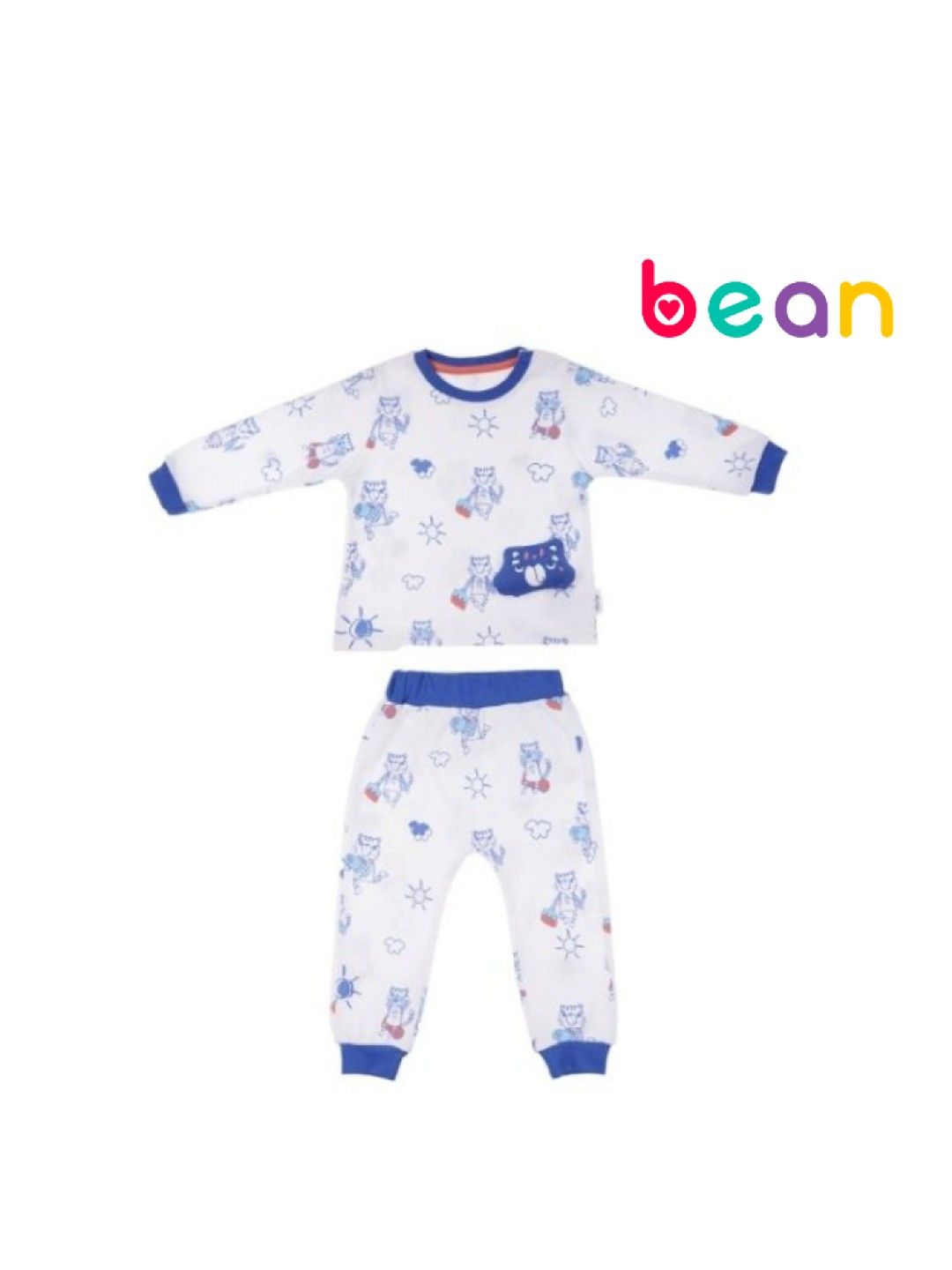 bean fashion Wogi Play 3-Piece Pajama Set (No Color- Image 1)