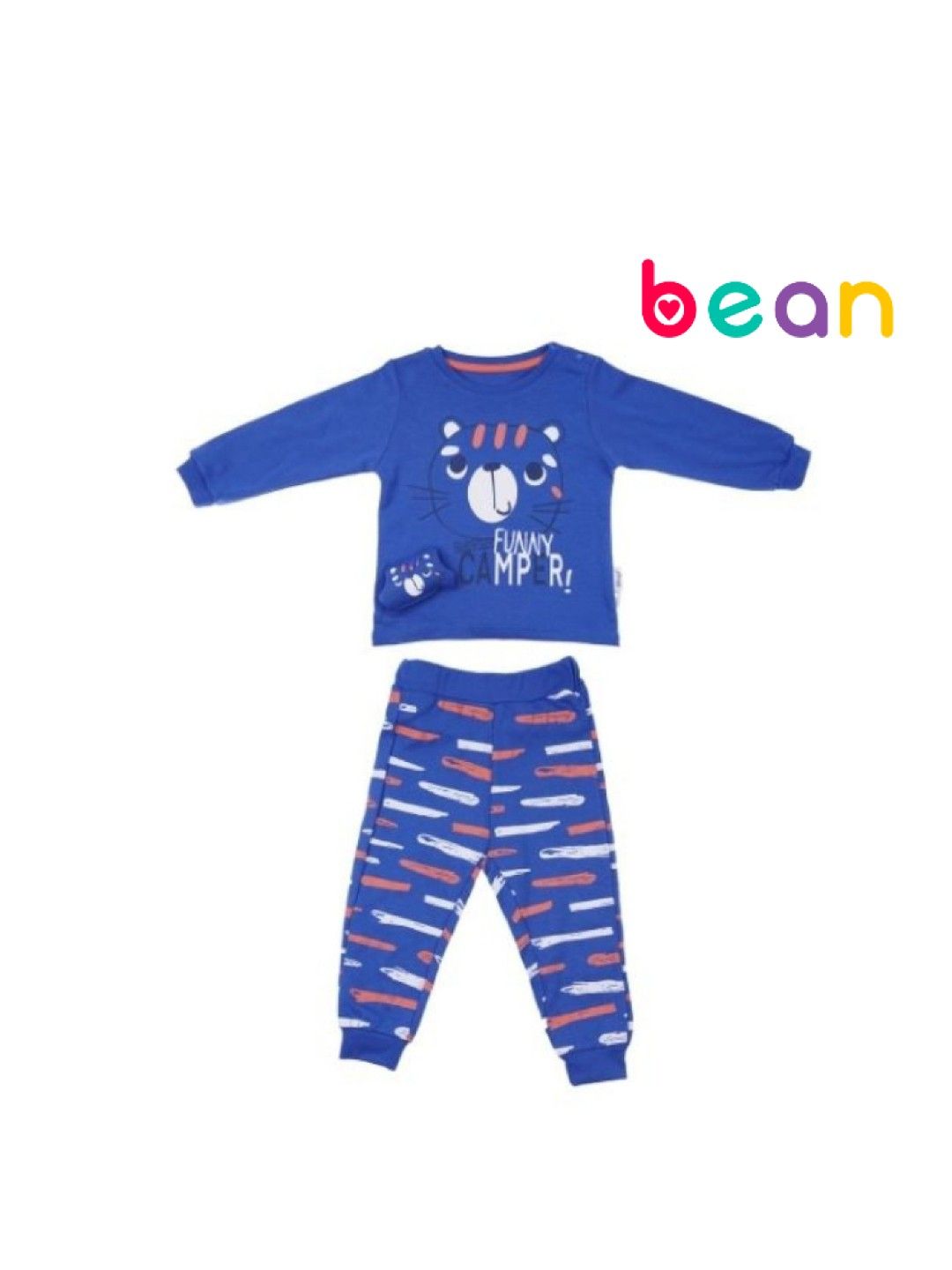 bean fashion Wogi Play Baby 3-Piece Pajama Funny Camper (No Color- Image 1)