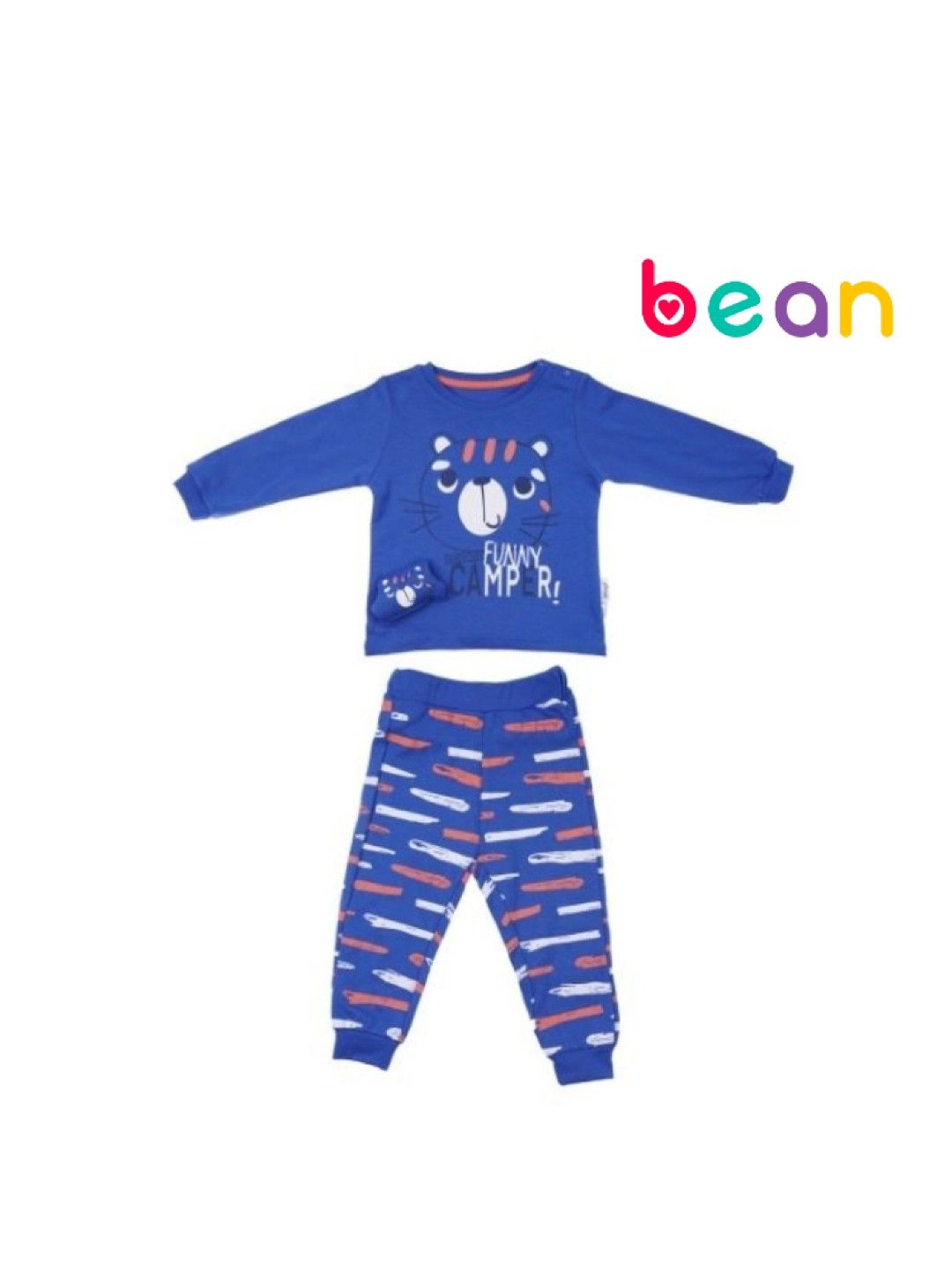 bean fashion Wogi Play Toddler 3-Piece Pajama Funny Camper (No Color- Image 1)