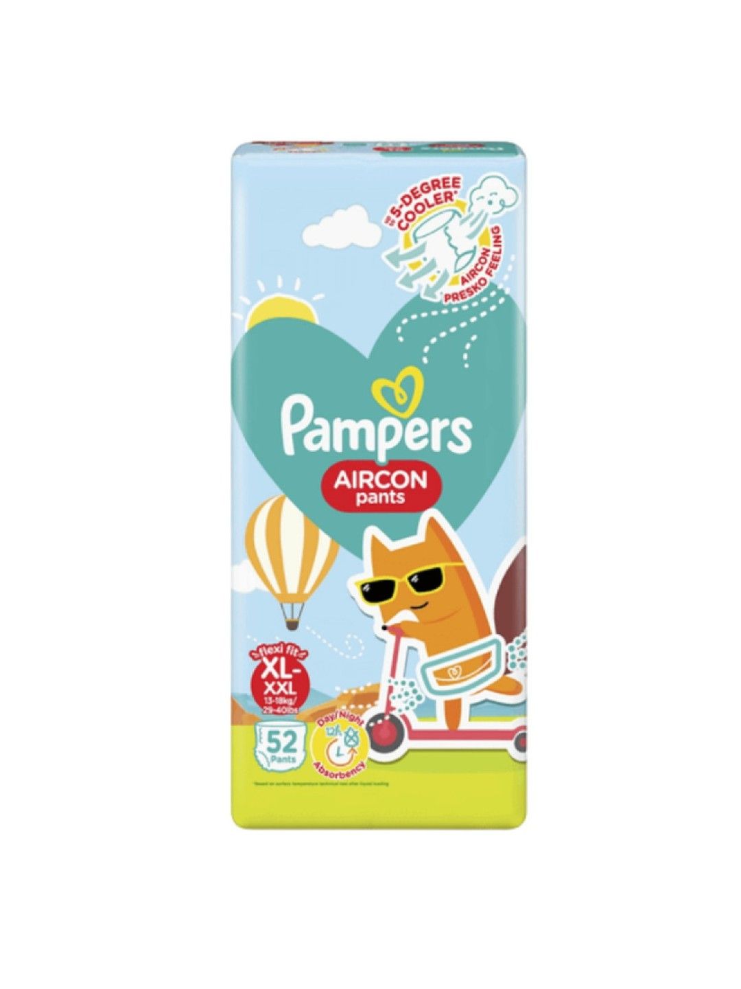 Pampers Aircon Pants Diapers XL 52s x 1 pack (52 pcs)