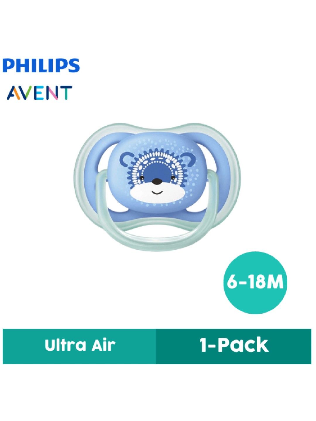 Avent Philips Avent 6-18M Ultra Air Pacifier (Blue- Image 1)