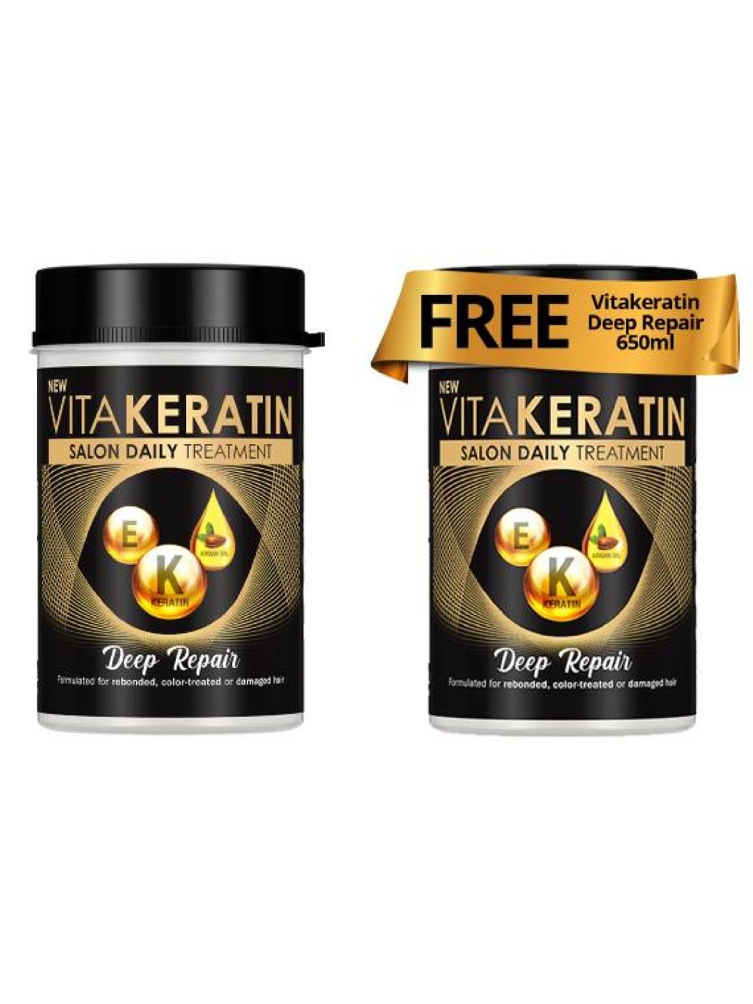 Vitakeratin Treatment Deep Repair (650ml) Buy One Get One Free