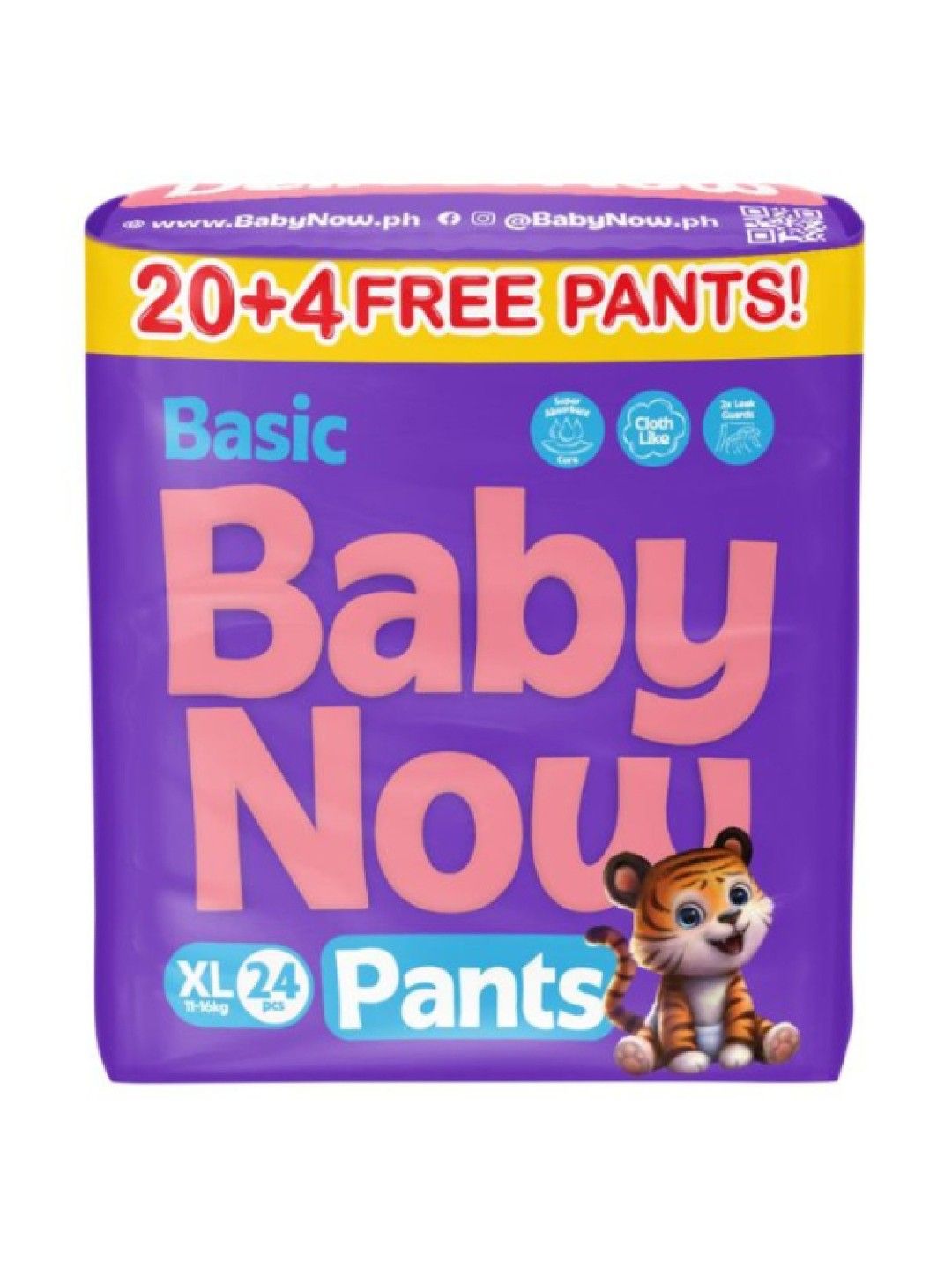 Baby Now Basic Pants Diaper XL (24 pcs) [Expiry: Jun 2025]