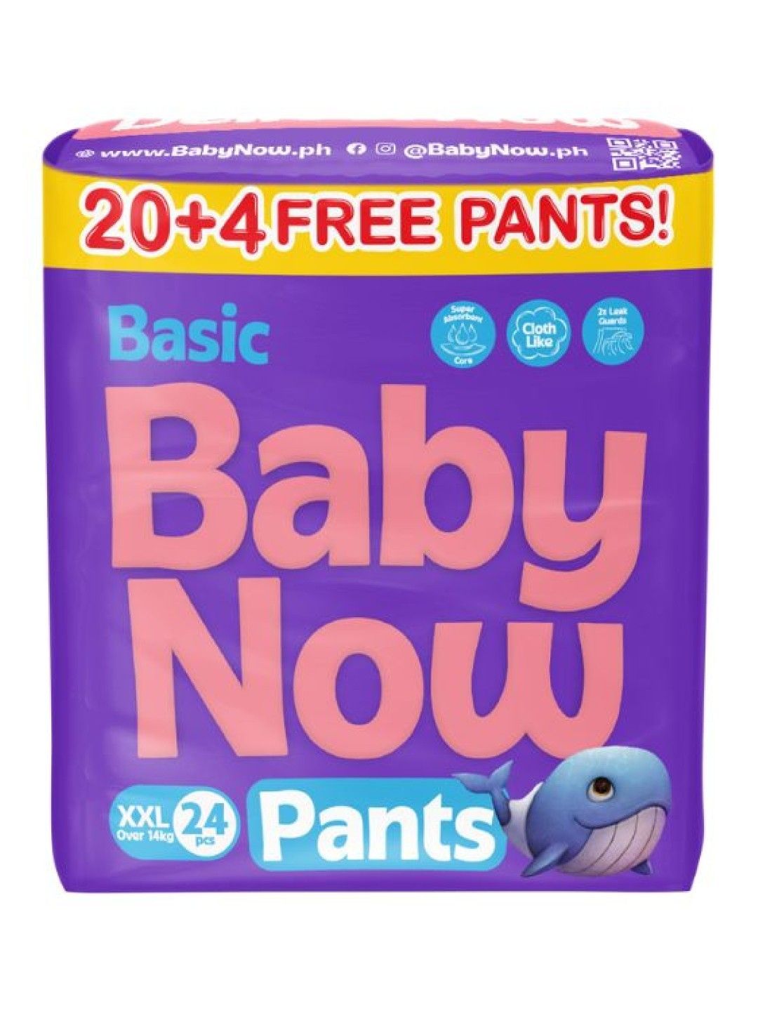 Baby Now Basic Pants XXL (24 pcs) [Expiry: Jun 2025]