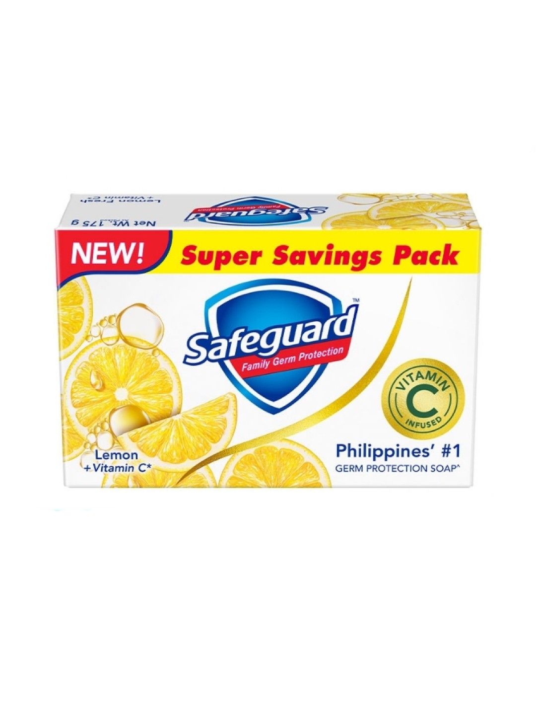 Safeguard Bar Soap Lemon (3 x 175g) (No Color- Image 1)