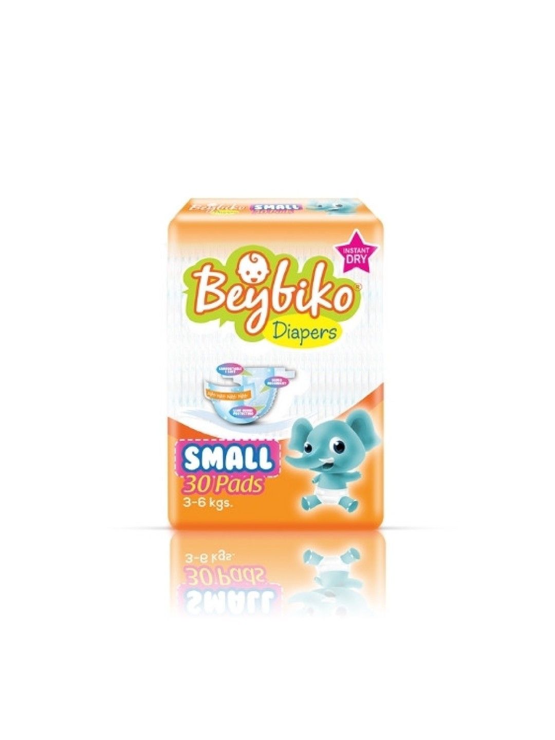 Beybiko Baby Diapers Small 30s [Expiry: Jul 2025] (No Color- Image 1)