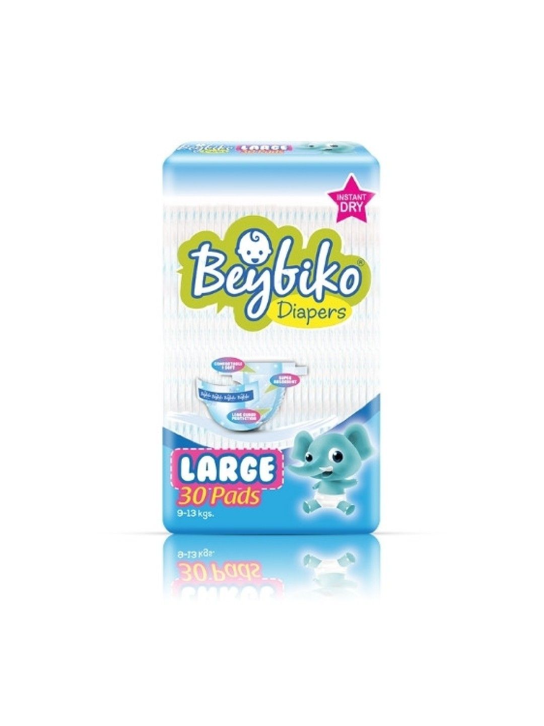Beybiko Baby Diapers Large 30s [Expiry: Jul 2025] (No Color- Image 1)