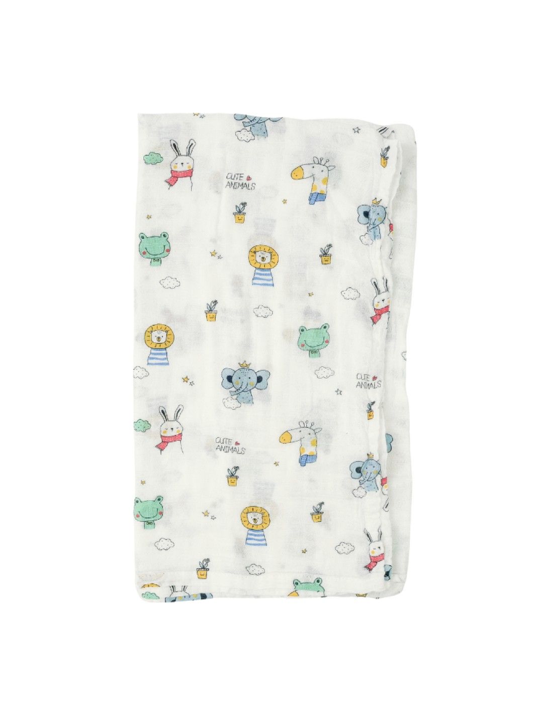 bean Bamboo Muslin Swaddles Pack of 3 Blue Stars (Blue Stars- Image 2)