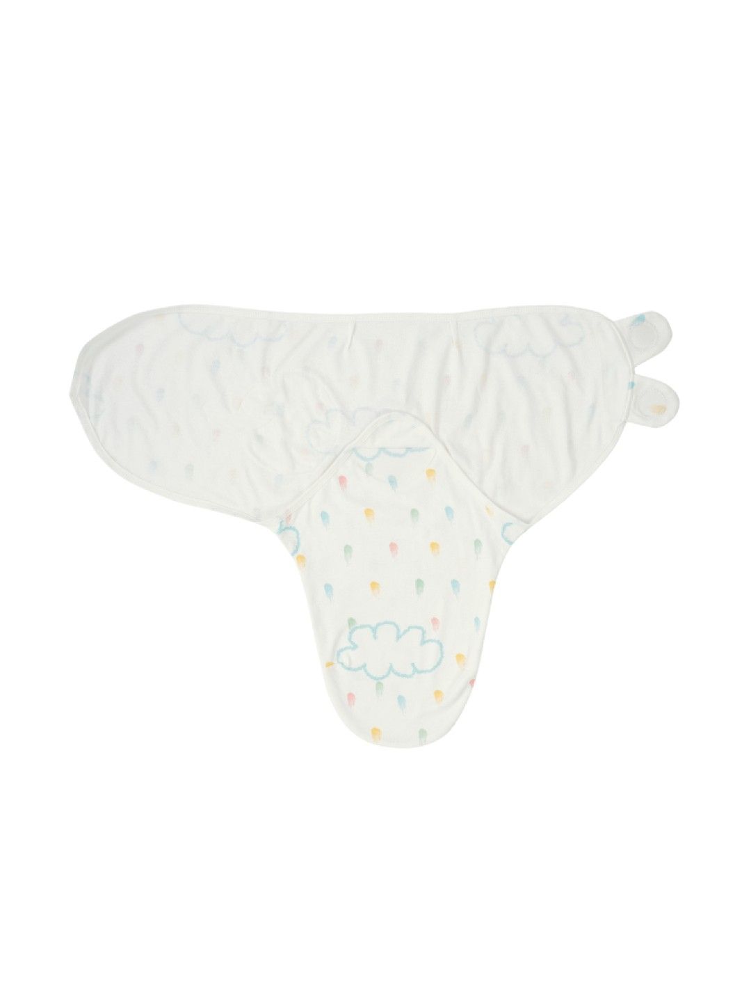 bean Ava Swaddle Velcro Wrap Cloud (Cloud- Image 2)