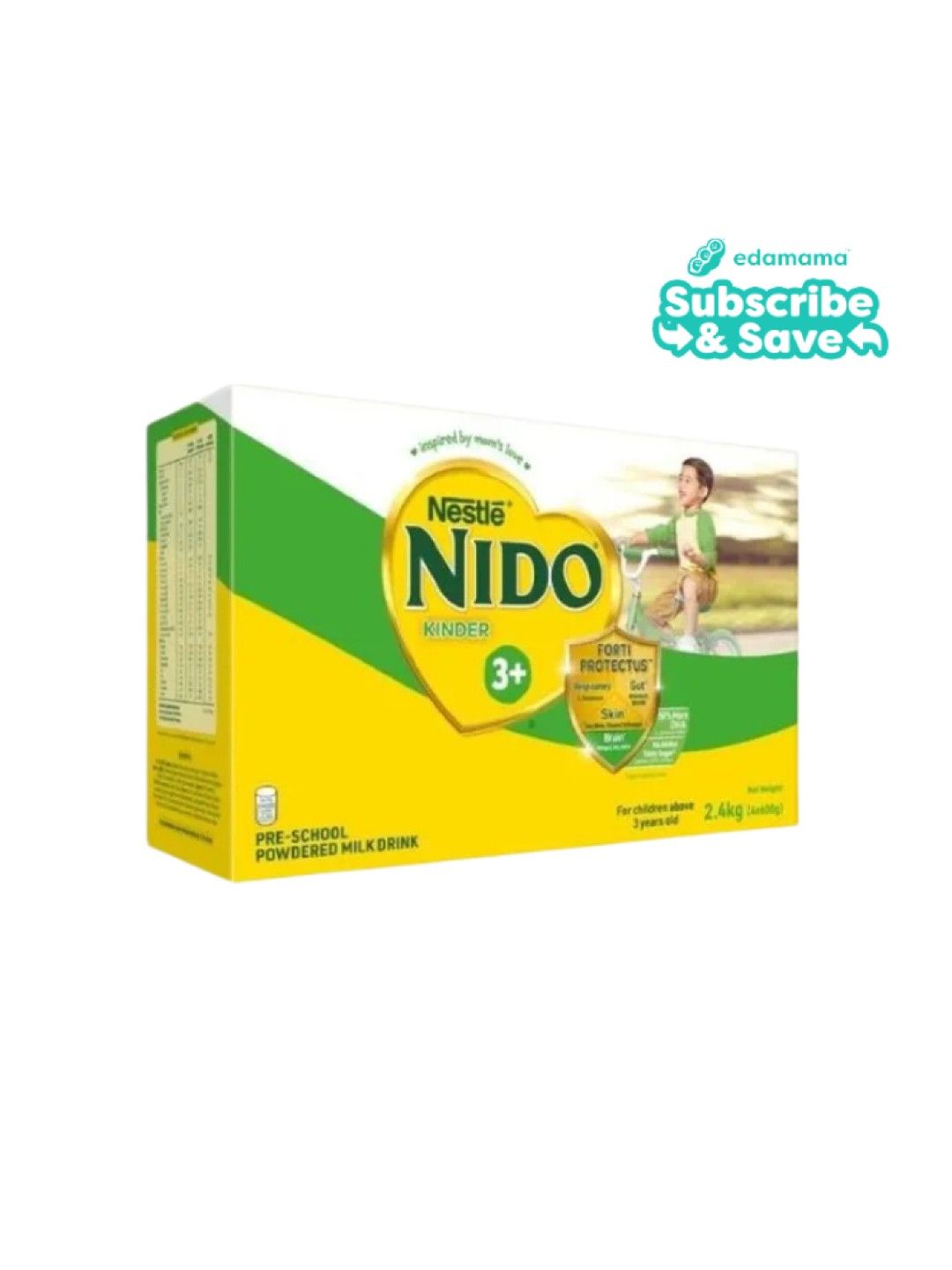 Nido 3+ Powdered Milk Drink For Pre-Schoolers Above 3 Years Old (2.4kg) - Subscription