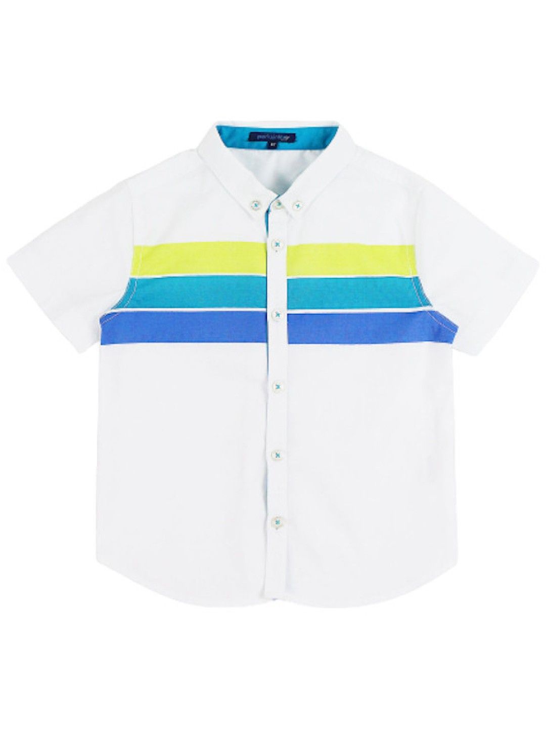 Periwinkle Eddard Short Sleeve Polo (White- Image 1)