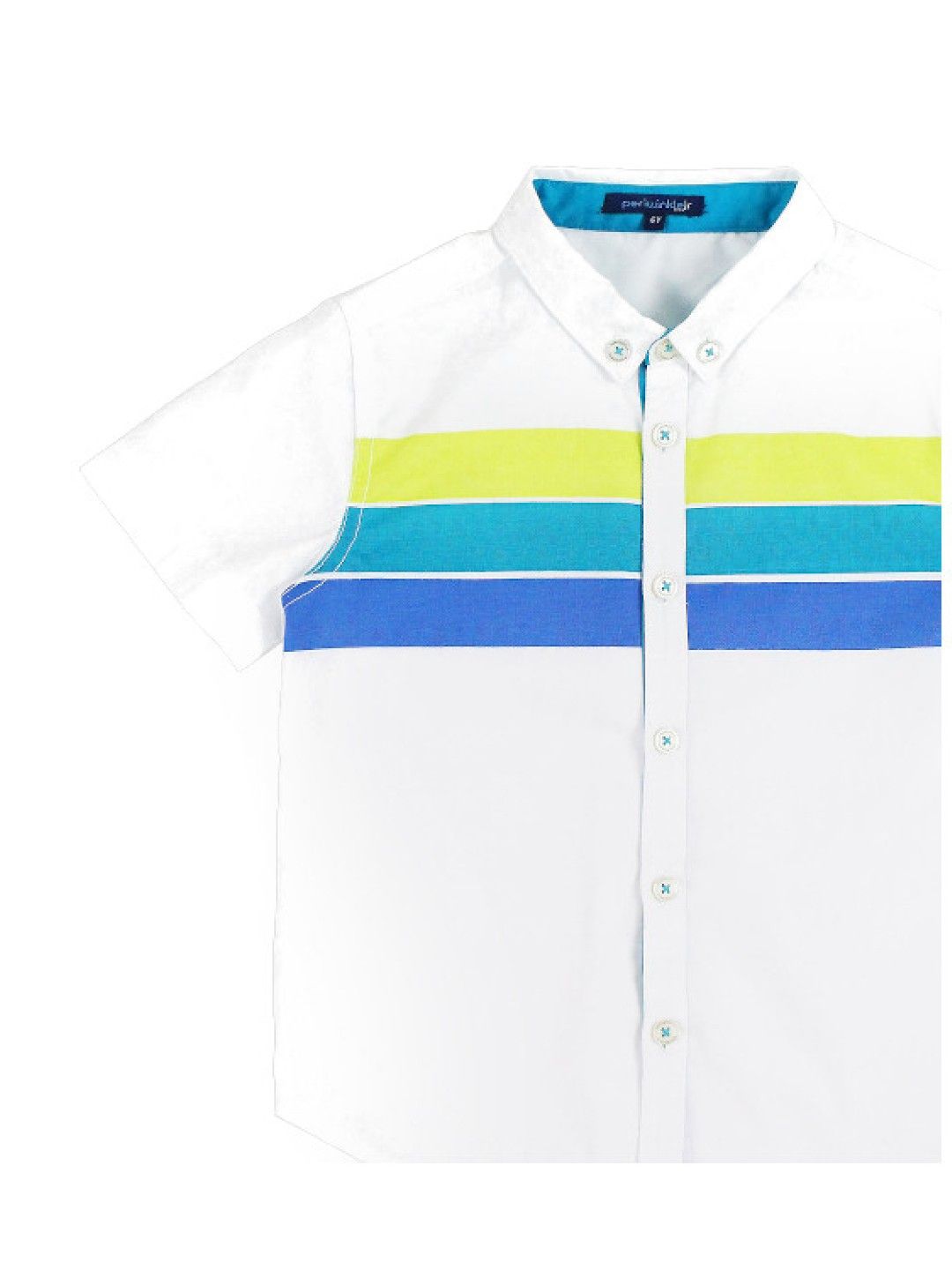 Periwinkle Eddard Short Sleeve Polo (White- Image 3)