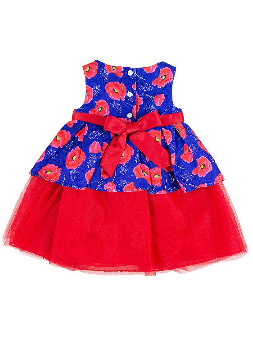 Periwinkle Edna Baby Dress Set (Navy Blue- Image 3)