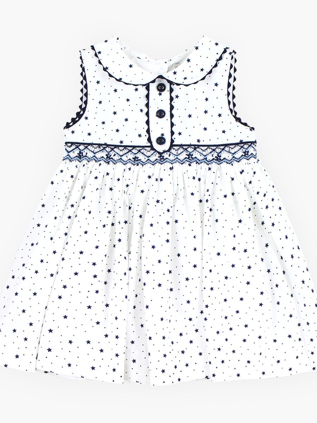 Periwinkle Elvira Baby Dress Set (White- Image 2)