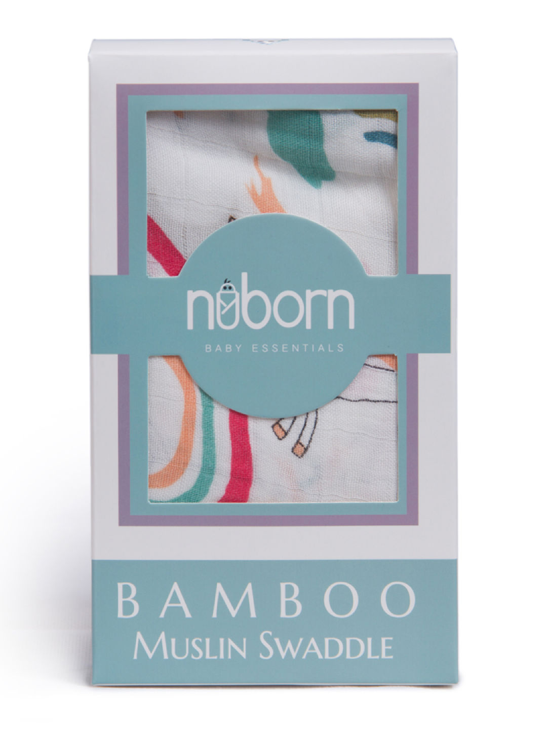 Nuborn Baby Essentials Rainbow Land Classic Muslin Swaddle Blanket (Multicolor- Image 2)