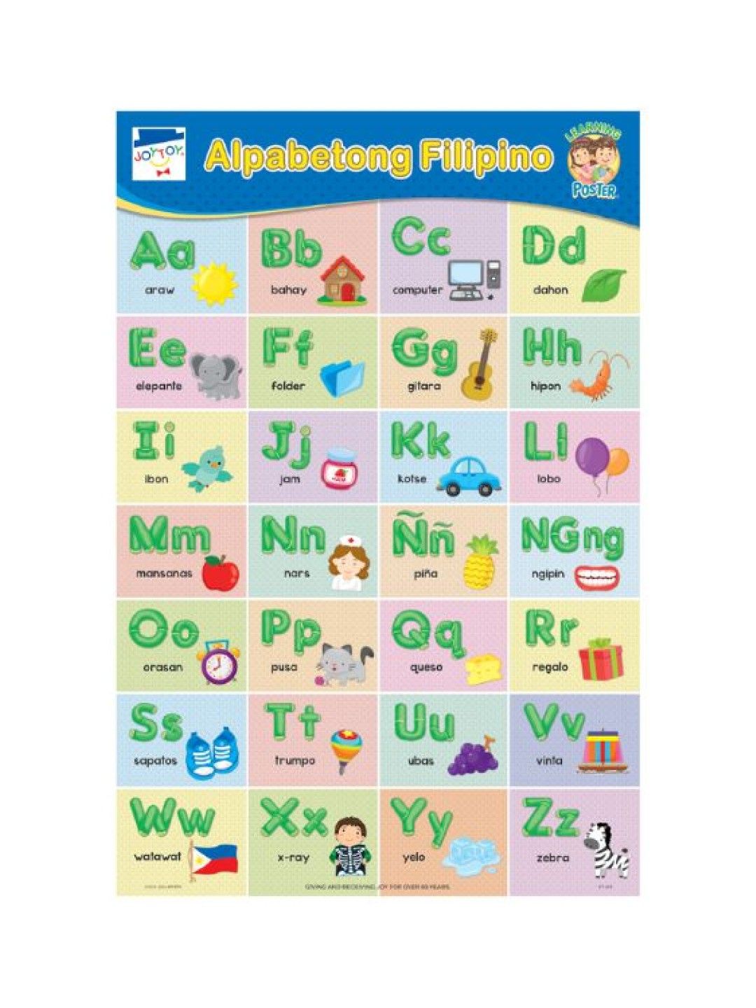 Joytoy Alpabetong Filipino Poster (No Color- Image 1)