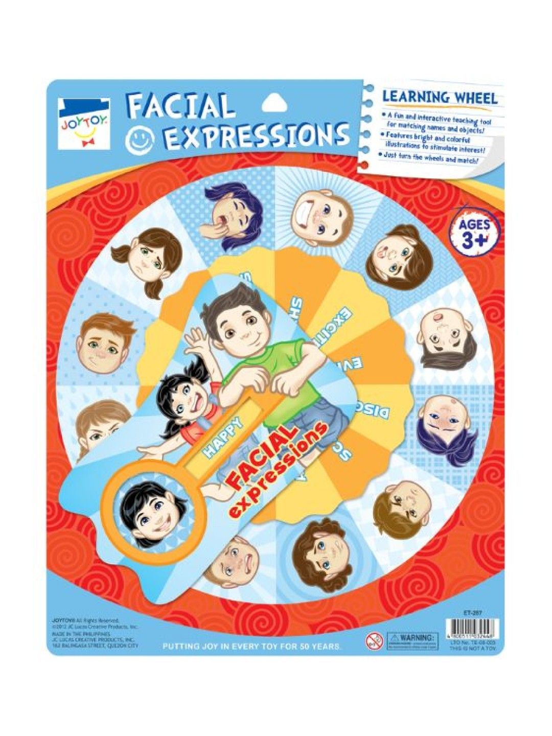 Joytoy Facial Expressions Wheel Chart