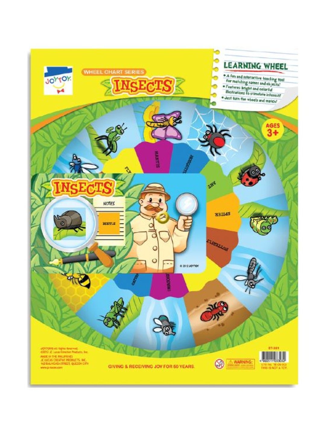 Joytoy Insects Wheel Chart